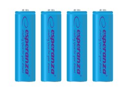 ESPERANZA AKUMULATORKI NI-MH AA 2000MAH 4SZT. NIEBIESKIE