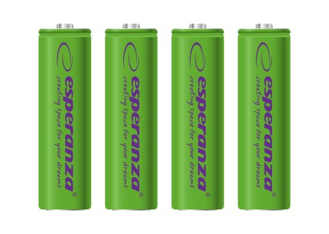 ESPERANZA AKUMULATORKI NI-MH AA 2000MAH 4SZT. ZIELONE