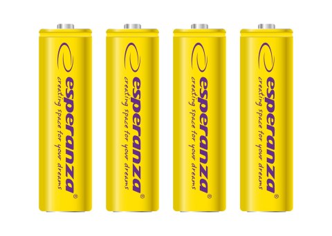 ESPERANZA AKUMULATORKI NI-MH AA 2000MAH 4SZT. ŻÓŁTE