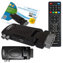 ESPERANZA TUNER CYFROWY DVB-T2 H.265/HEVC EV110R